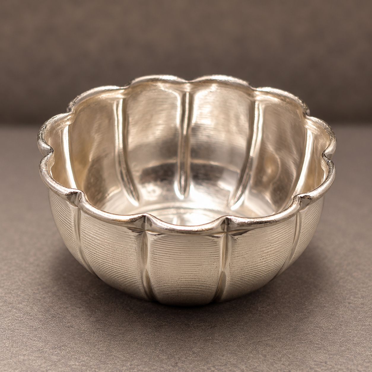GS Lotus shaped kumkum bowl 5.5"