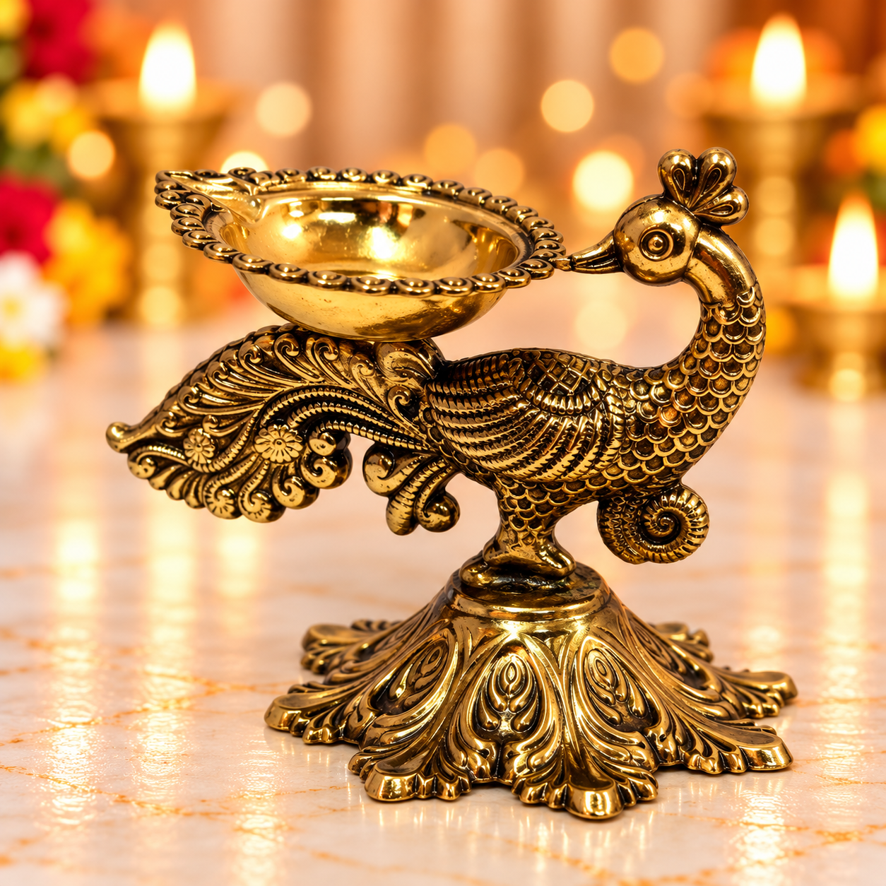Brass Antique Deepam Mix 1