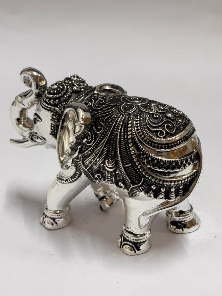 999 silver 3" elephants